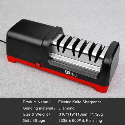 TAIDEA Electric Diamond Knife Sharpener New Upgrade Sharpening System Have Polishing Grit 360/600/1000# Professional Sharpeners