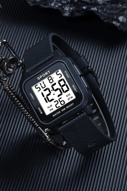 YIKAZE Sports Watch for Men Luminous Waterproof Men's Sport Watches Outdoor Military Clock Student LED Electronic Wristwatch