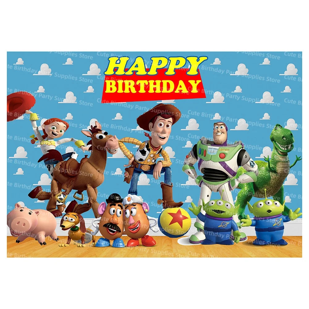 Toy Story Party Decorations Cup Plate Napkin Slap Bracelet Cake Topper Birthday Party Favors Reward Prizes Party Supplies