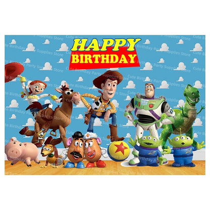 Toy Story Party Decorations Cup Plate Napkin Slap Bracelet Cake Topper Birthday Party Favors Reward Prizes Party Supplies