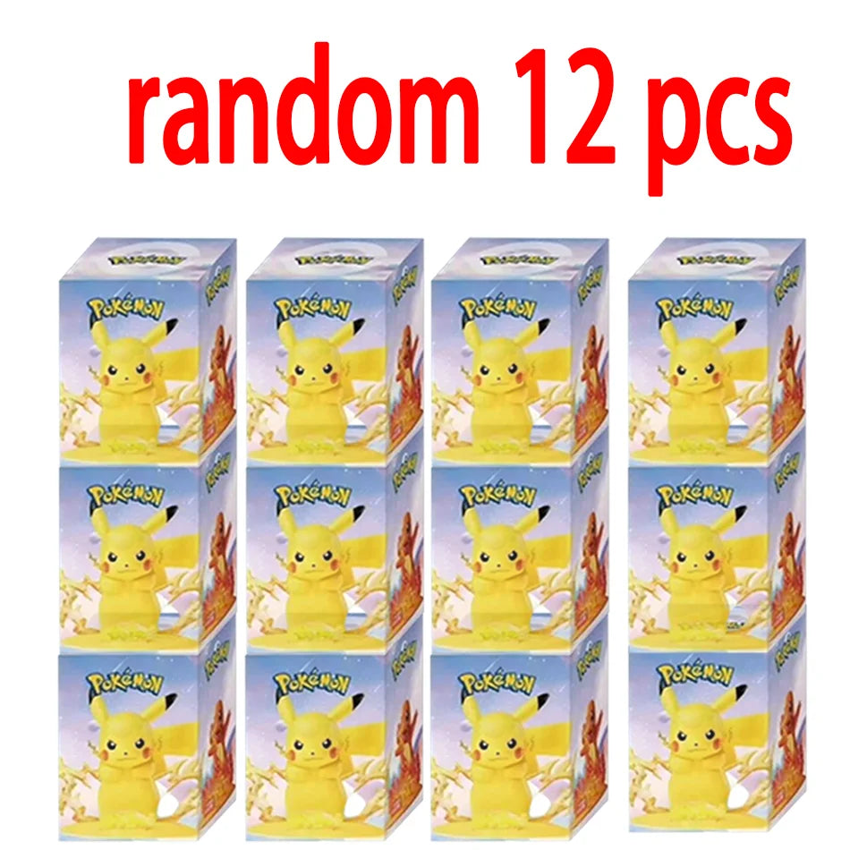 12 Pokémon Action Dolls Pikachu Blind Box Anime Models Desktop Decorations Pokémon Toys Children's Birthday Gifts