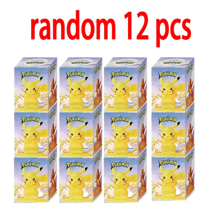 12 Pokémon Action Dolls Pikachu Blind Box Anime Models Desktop Decorations Pokémon Toys Children's Birthday Gifts