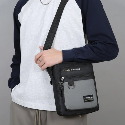 Men's Crossbody Bag Large Capacity MultiPocket Waterproof Oxford Casual Business Shoulder Sling Messenger for TravelDailyCommute