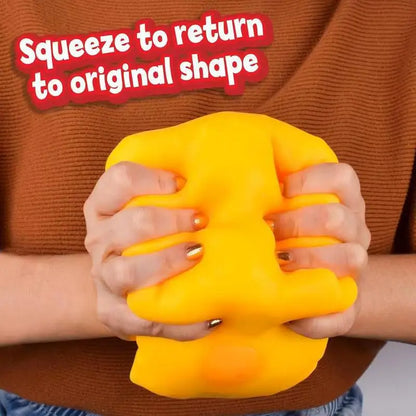 Sticky Soft Cheese Block-yellow, Plastic Decompression Toy, with Squeezing Function To Pinch The Toy To Vent.