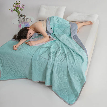 Grade A Cooling Summer Blanket for Bed Soft Breathable King Summer Quilt Queen Air Condition Comforter Lightweight Cool Duvet