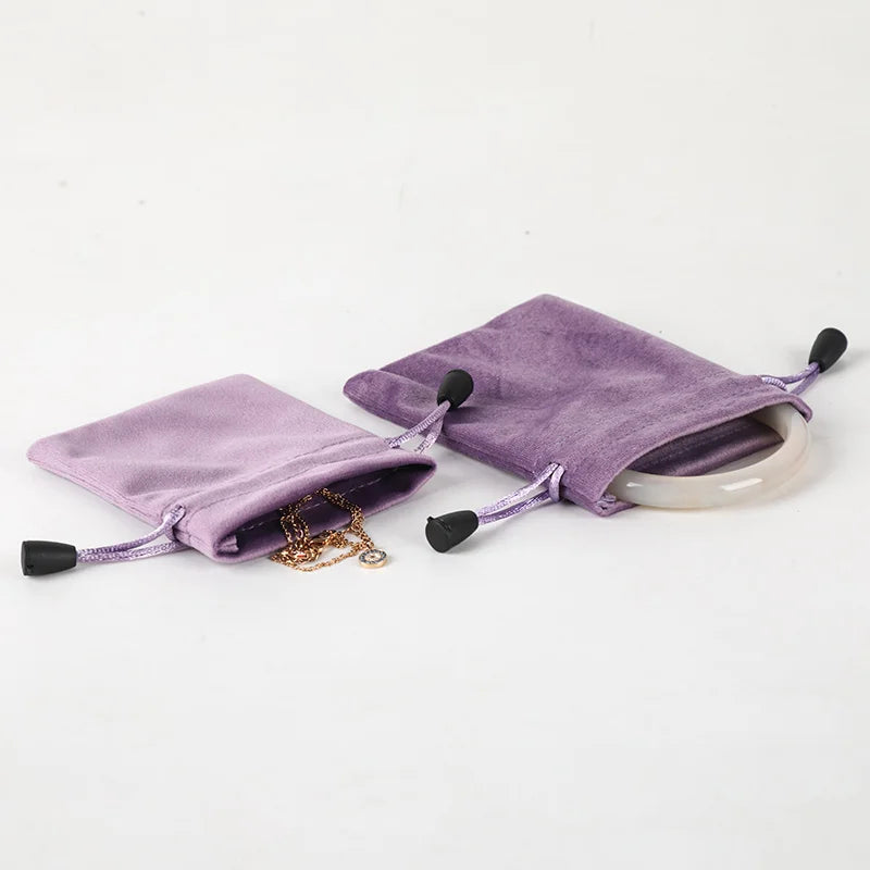 1pcs Gift Cloth Bags with Drawstring New Year Wedding Easter Package Pouches Soft Touching Jewelry Velvet Bag