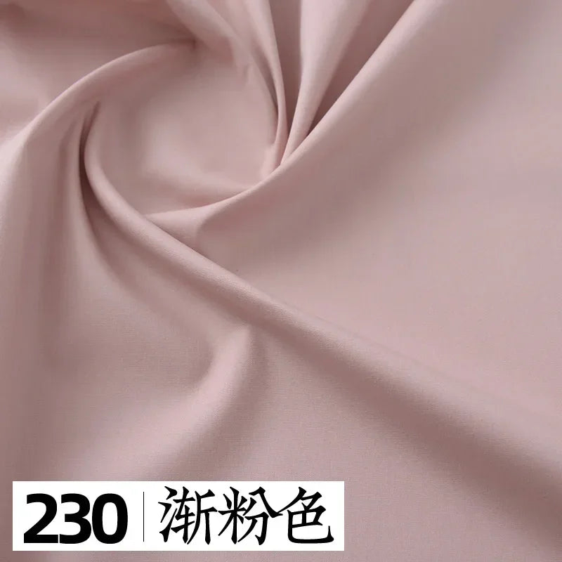 145x50cm Solid Color Pure Cotton Poplin Clothing Fabric DIY Handmade Clothes for Girls, Plain Color Antique Skirt Cotton Cloth