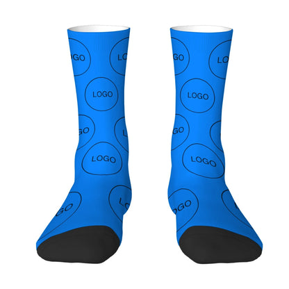 Soft Socks Customized with Personalized Logo Pattern Print Mid-Calf Socks Warm Comfortable Ideal Gifts for Company School Memory