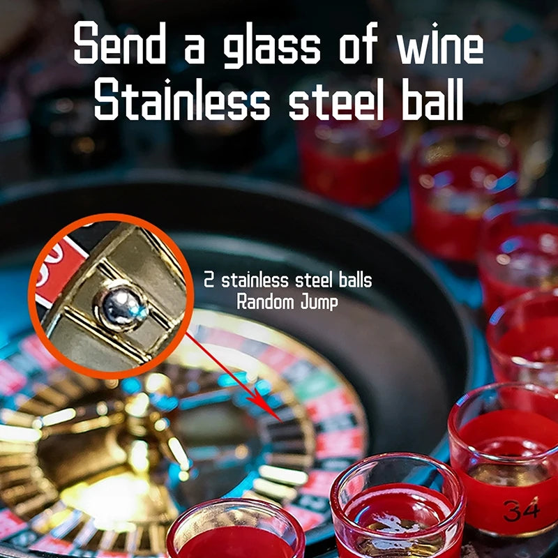 Montessori Toy Ring Toss Drinking Game  Russia Turntable Shot Glass Game Party Toys Ring Toss Hooks Fast-paced Interactive Game
