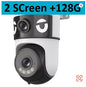 WiFi Dual Lens Dual Screen Camera 5K 10MP Waterproof AI Tracking O-kam Pro Outdoor Street CCTV Surveillance Cam