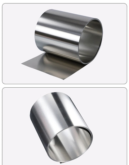1 Meters 304 stainless steel strip sheet steel  coil steel strip 0.01 0.02 0.05 0.1 0.2 0.3 0.4 0.5 mm thickness