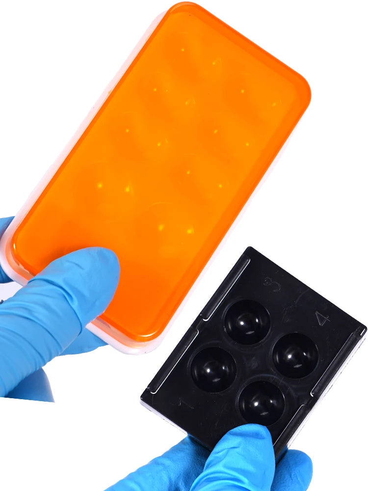1pc Dental resin shading box, mixed composite cover protective cover, veneer storage box, denture patch sorting tool
