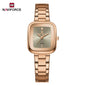 NAVIFORCE Women Quartz Watch Retro Fashion 3ATM Waterproof Stainless Steel High Quality Durable Elegant Daily Ladies Wristwatch
