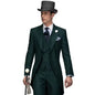 3 Piece Solid Men Suit Wedding Groom Tuxedo Long Blazer Best Man Formal Prom Male Suit Fashion Costume Homme (Jacket+Vest+Pants)