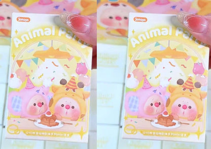 Cute OYO Bear Mini Crawling Animal Party Series Blind Box Trendy Toys Figurine Collection Desktop Ornament Mystery Box Gifts