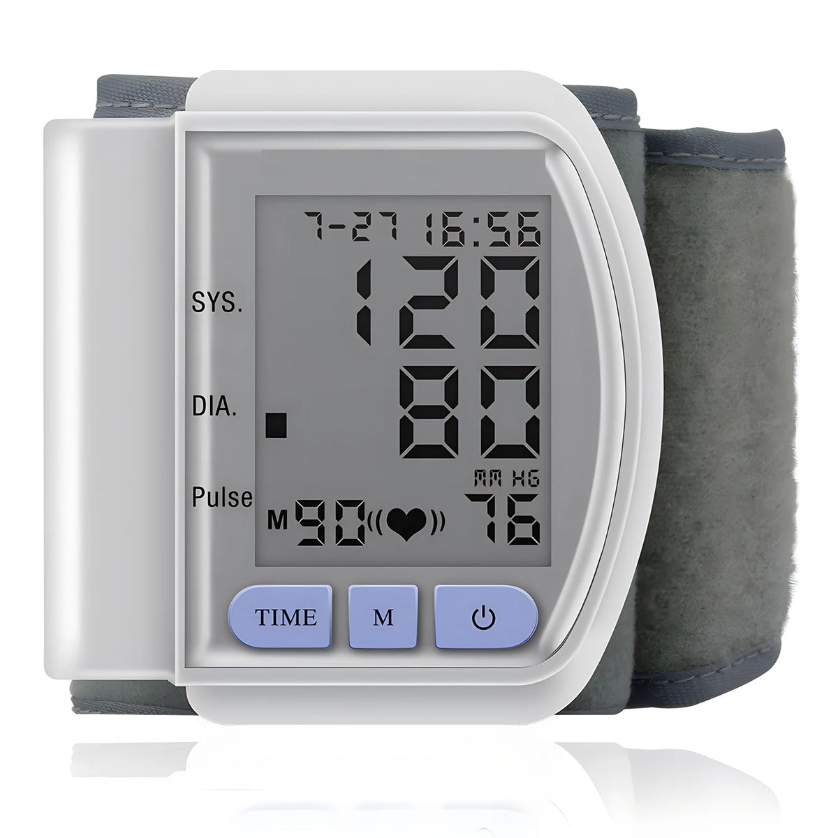 Medical Wrist Blood Pressure Monitor Bp Monitor Large LCD Display Blood Pressure Machine Adjustable Wrist Cuff Sphygmomanometer
