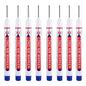 8Pcs/Set 20mm Deep Hole Long Nib Head Markers For Metal Perforating Pen Waterproof Bathroom Woodworking Decoration Multi-Purpose