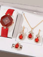 6-piece Women's Watch Fashion Watch Women's Versatile High end Women's Watch Women's Watch Set
