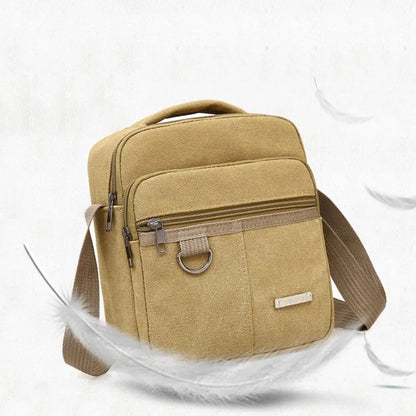 Men's Shoulder Bag Canvas Men's Sling Bag Messenger Shoulder Crossbody Bags Large Capacity Handbags Multifunctional