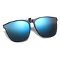 Polarized Clip On Sunglasses Men Car Driver Goggles Night Vision Glasses Anti Glare Vintage Square Glasses