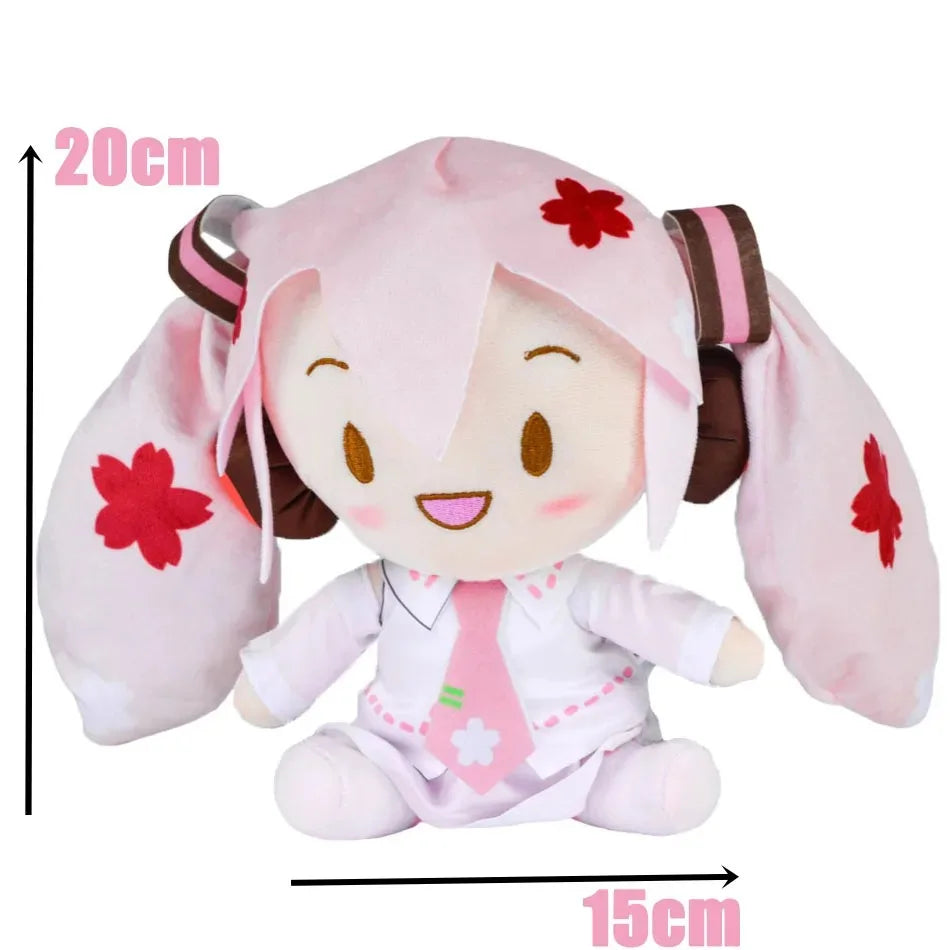 2026 NEW 20cm Japanese Anime Plush Stuffed Toy Hatsune Miku Plush Doll Soft Pillow Future Doll Cute Christmas Gift For Children