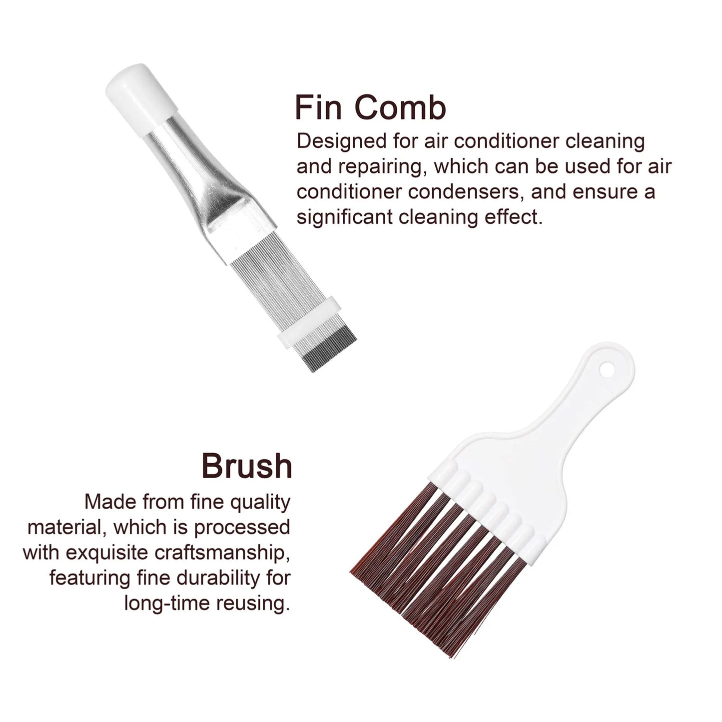 Air Conditioner Condenser Fin Comb Stainless Steel Air Conditioner Repairing Tool Heatsink Cleaning Brush Fin Cleaning Brush