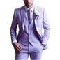 Green Mens Suits Casual 3 Pieces Slim Fit Notch/Peak Lapel Formal Wedding Groom Wear Blazer Tuxedos for Party(Blazer+Pants+Vest)