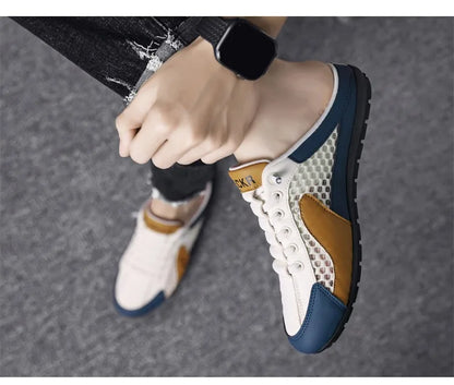Brand protection  new men's lightweight non-slip breathable wear-resistant running sports fashion versatile casual shoes