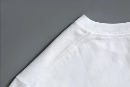 Summer Male Casual White T Shirt Minimalist Cheers Clinking Champagne Cups Print Soft Cotton Short Sleeve Celebration Top