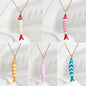 Cute Colorful Enamel Fish Pendant Necklaces For Women Girls Lovely Stainless Steel Gold Color Summer Waterproof Beach Jewelry