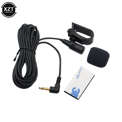 3m Professionals Car Audio Microphone 3.5mm Clip Jack Plug Mic Stereo Mini Wired External Microphone For Auto DVD Radio