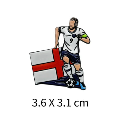 2026 USA Canada Mexico Football Pin Badge Cartoon Alloy Unisex Soccer Player Souvenir Brooch DIY Clothes Bags Hat Scarf Jeans