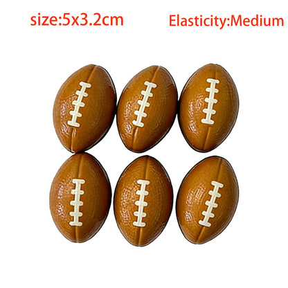 6/12/20 Pcs Squishy Squeeze Balls Birthday Party Favors Goodie Pinata Filler Anti Stress Soccer Basketball  Rugby Baseball Gifts