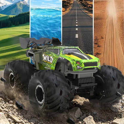 JJRC 2026 Q248 Remote Control Toy 4WD Off Road Amphibious Climbing Vehicle Waterproof Stunt Remote Control Car Children Toy Gift