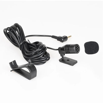 3.5mm Clip Jack Plug Mic Car Audio Microphone Stereo Mini Wired External Microphone For Auto DVD Radio 3m Long Professionals