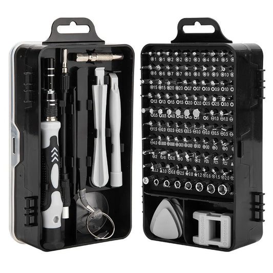 115 Pcs Watch Computer Mobile Phone Disassembly Repair Hardware Tools Screwdriver Set Tool Kit Plum Blossom Screw Repair Tools