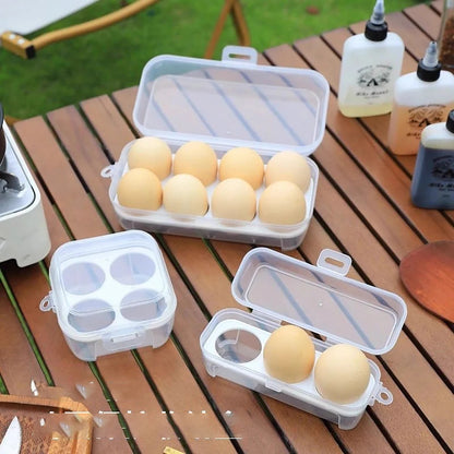 Outdoor Shockproof Egg Box Storage Box, Portable Camping Shatterproof Egg Tray, Home Plastic Protection Box, Travel Shatterproof