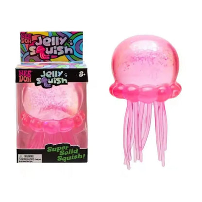 Glitter Octopus Squishy Toy Soft Stress Relief Fidget Toy Squeeze Jellyfish Squishy Compression Decompression Toy for Kid Adults