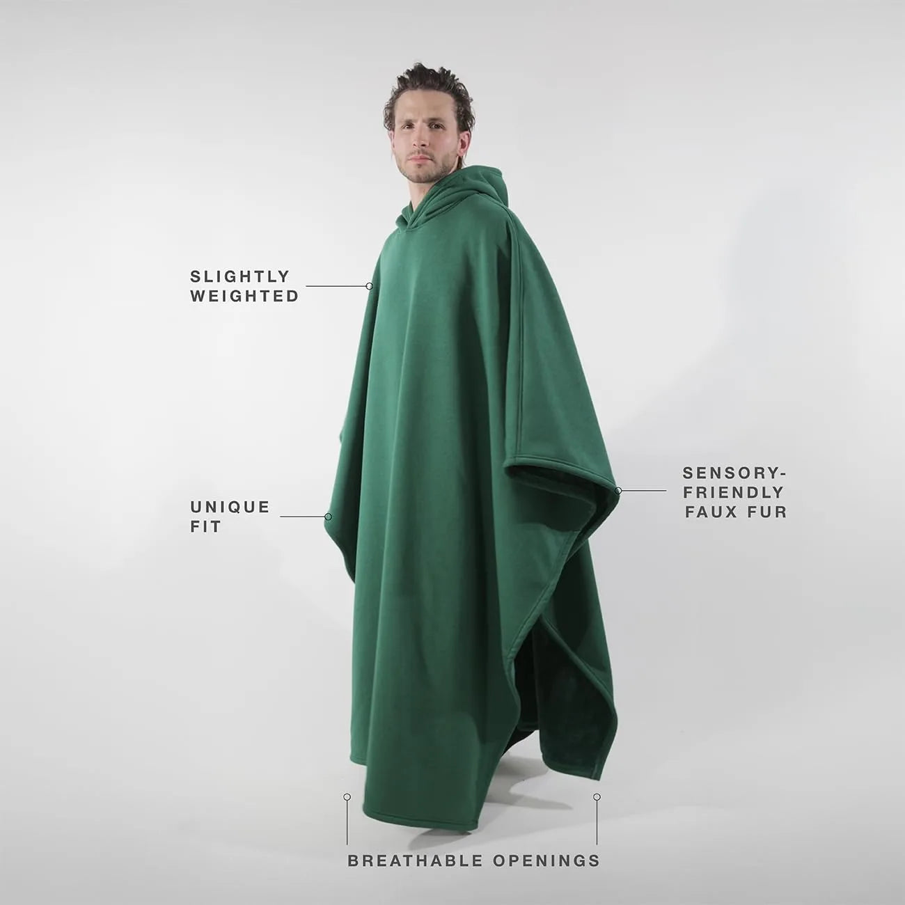 Eden Hoodie Unisex Oversized Hoodie Cloak light weight Super Warm Ultra-Soft Faux Fur Liner Winter Cloth Gift for Christmas