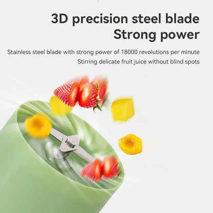 Portable Electric Rechargeable Fruit Blenders Multifunctional Automatic Fruit Squeezer Lightweight For Home And Dormitory Use