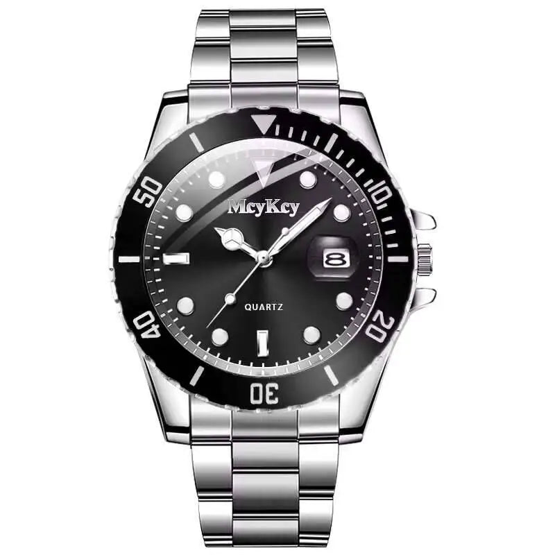Fashion Men Business Watches Luxury Large Dial Calendar Watch Men's Quartz Wristwatch Reloj Hombre