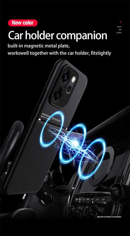 Oppo Reno 14F 5G Case Luxury Soft Leather Phone Cases for Reno14 F Reno14F 5G CPH2743 6.57“ ”Car Magnetic Holder Back Cover