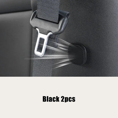 Suede Magnetic Suction Car Seat Belt Fixing Clips Auto Belt Holder Stabilizer Fastener Adjustable Clip Seatbelt Stopper