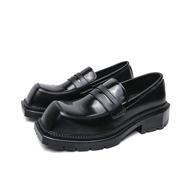 Men's Formal Shoes Fashionable Square Toe Loafers