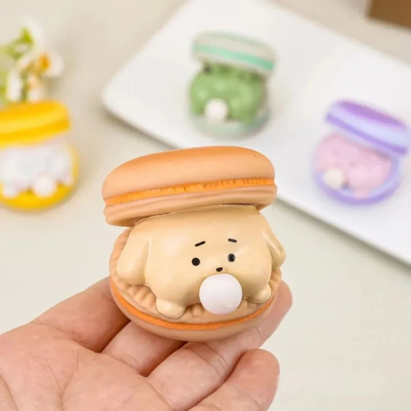 Animal Spit Bubble Burger Squishy Cute Cartoon Anti-stress Relief Squishy Fidget Sensory Toy Funny Vent Squeeze Toy &Desk Decor