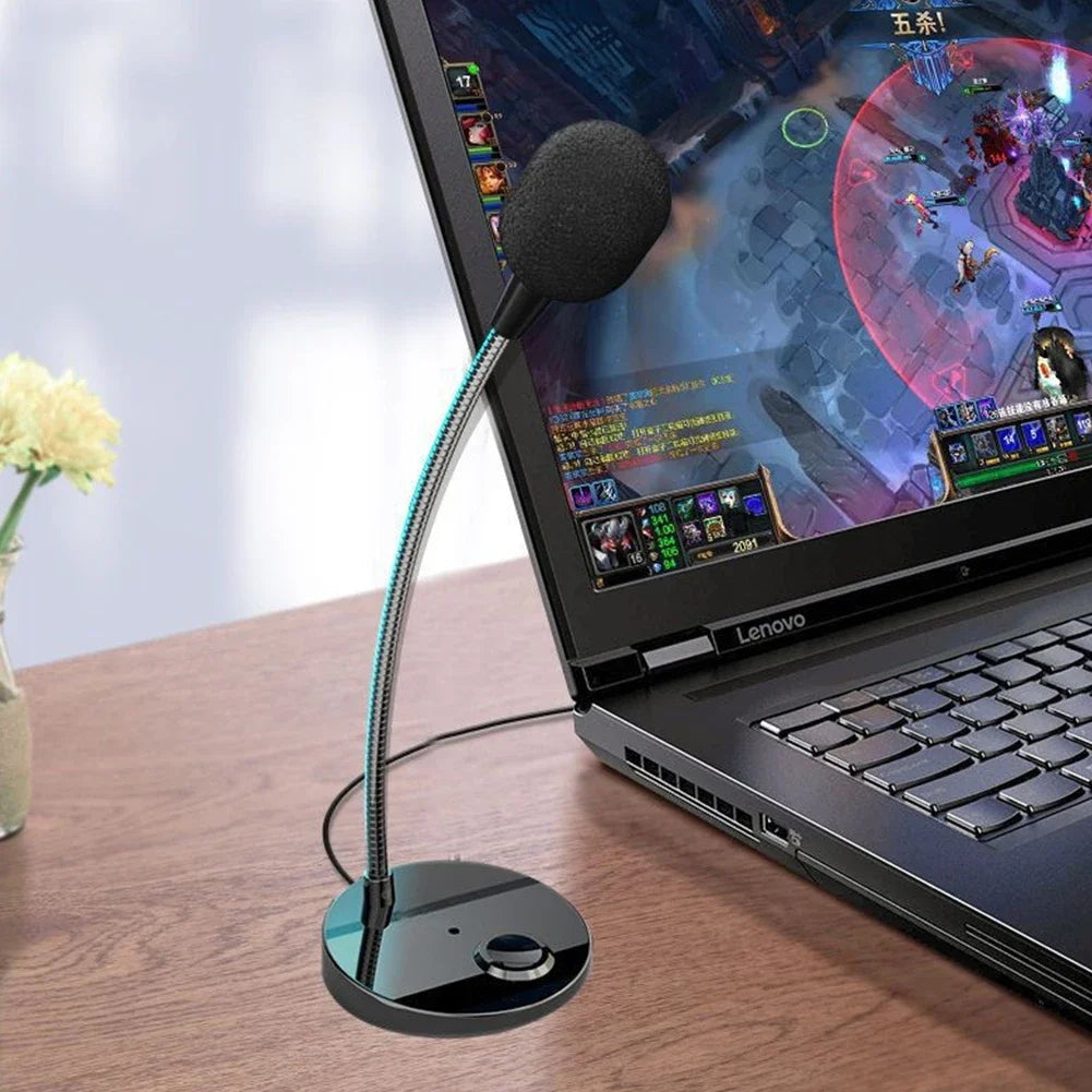 USB/3.5mm Jack Microphone Speech Speakers 3.5mm Plug Wired Desktop Microphones For PC Computer Laptop Notebook Loud Speaker