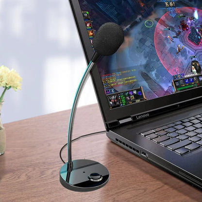 USB/3.5mm Jack Microphone Speech Speakers 3.5mm Plug Wired Desktop Microphones For PC Computer Laptop Notebook Loud Speaker