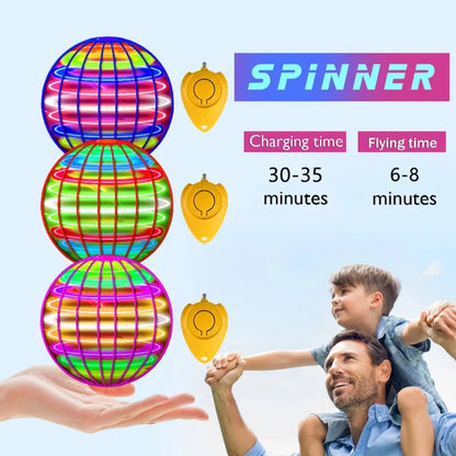 2026 Hand Controlled Flying Ball Boomerang Hover Ball Flying Spinner Toy with Magic LED Lights Fidget Toys
