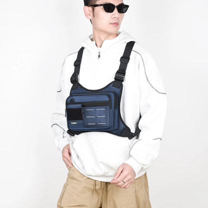 Tactical Chest Rig Bag Men Waterproof Crossbody Harness Vest Molle Pouch Outdoor Hiking Cycling Running EDC Gear Storage Pack