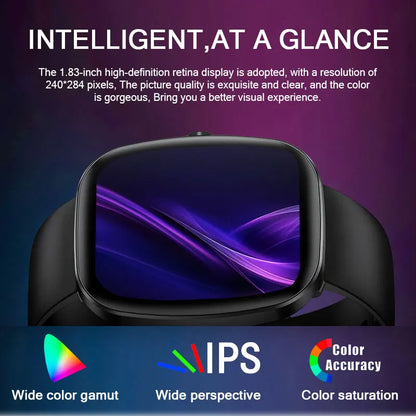 LIGE Originalny Smartwatch Mężczyźni Kobiety Połączenia Bluetooth Zegarek Pulsometr Wodoodporny Smartwatch Zdrowie Dla Androida IOS